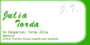 julia torda business card